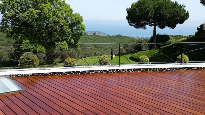 madera de ipe para terraza resistente al exterior